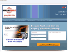 Tablet Screenshot of alarmalertllc.com